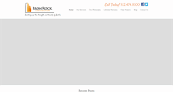 Desktop Screenshot of ironrockconstruction.com